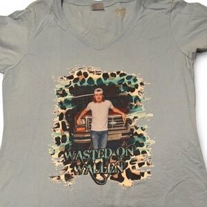 SIZE M WASTED ON WALLEN Graphic Print Women's Short Sleeve Tee